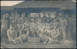 Cca 1915 K.u.k. Munitions Auto Kolonne No 4. Katona Csoportkep Fotolapon - Autres & Non Classés