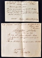 1877 2 Db Magyar Nyelven Irt Felvaltasi Jelentes - Other & Unclassified