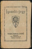 1939 Bp., Orszagos Frontharcos Szoevetseg Igazolo Jegy Es Befizetesi Lap Belyegekkel - Autres & Non Classés