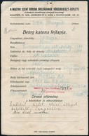 1917 A Magyar Szent Korona Orszagainak Voeroeskereszt-Egylete Altal Kitoeltoett Beteg Katona Fejlapja - Other & Unclassified