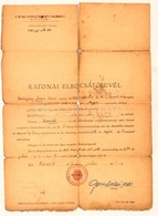 1944 Katonai Elbocsajtolevel Megviselt Allapotban - Andere & Zonder Classificatie