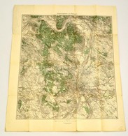 Umgebungskarte Von Budapest, Kiadja: K.u.k. Militaergeographisches Institut, 67x84 Cm - Other & Unclassified