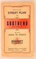 Cca 1920 A Southend Terkepe. Bartnett's Southend Plan - Sonstige & Ohne Zuordnung