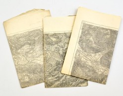 Cca 1910 Flitsch, Bleiberg, Lienz, 3 Db Osztrak Katonai Terkep / Military Maps - Altri & Non Classificati