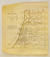 1845 J. Riedl: Palaestina Cum Coele - Syria Et Phoenicia.- Palesztina Terkepe. Szinezett Rezmetszet / Colored Etching 27 - Other & Unclassified