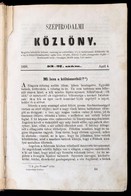 1858 Szepirodalmi Koezloeny, 1858. Aprilis 4. - Junius 27. I. Evfolyam Masodik Fele, Toeredek Evfolyam, 53-27.-77-51. Sz - Non Classés