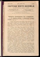 1897 Orvosi Heti Szemle XII. Koetet. 1-26. Sz. Fel Evfolyam,(januar-junius.) Szerk.: Dr. Flesch Nandor. Aranyozott Egesz - Ohne Zuordnung