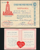 Cca 1920-1946 Vegyes Papirregiseg Tetel, Reklam Cimke, Meghivo Magyar Balra, Menuekartya. - Non Classificati