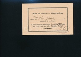 1924 Tiszteletjegy Ujsagiro Balra - Non Classificati