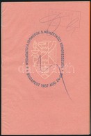 1937 Bp., A Nyomdatulajdonosok 5. Nemzetkoezi Kongresszusa Meghivo Es Programfuezet - Unclassified