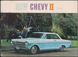 1962 New Chevy II Angol Nyelv? Auto Prospektus, Papirkoetes, Foltos, Egy Iv Kijar./
1962 Brochure Of New Chevy II, In En - Non Classificati
