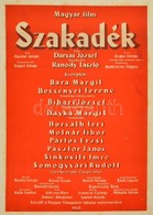 1956 Szakadek, Magyar Film Plakat, Kartonra Ragasztva, 83x57 Cm - Autres & Non Classés