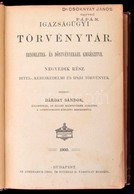 Darday Sandor: Igazsaguegyi Toervenytar. Rendeletek- Es Doentvenyekkel Kiegeszitve. IV. Resz. Hitel-, Kereskedelmi Es Ip - Sin Clasificación