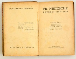 Friedrich Nietzsche: Fr. Nietzsche Levelei 1863-1889. Richard Oehler Nyoman Kiszemelte, Forditotta, Es Bevezette Strem I - Unclassified