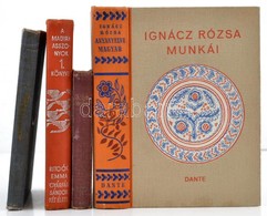 Vegyes Koenyvtetel, 4 Db: 

Ignacz Rozsa: Anyanyelve Magyar... Bp.,1943, Dante. Kiadoi Illusztralt Felvaszon-koetes, Kis - Ohne Zuordnung