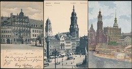 ** 3 Db Regi Nemet Varoskepes Lap (Drezda Es Nuernberg) Villamosokkal, Es A Rathen G?zhajoval / 3 Pieces German Postcard - Unclassified