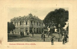 T2/T3 Ermihalyfalva, Valea Lui Mihai; Grosz Herman Uezlete, Utcakep. W. L. Bp. N. 5987. / Street View, Shops  (EK) - Ohne Zuordnung