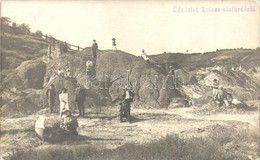 T2/T3 1910 Kolozsfuerd?, Baile Cojocna; Sosfuerd?, Kirandulok / Spa, Salt Rocks, Bath, Hikers. Photo - Unclassified