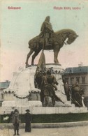 * T2/T3 Kolozsvar, Cluj; Matyas Kiraly Szobra / Statue Of Matthias Corvinus (ragasztonyom / Gluemark) - Unclassified
