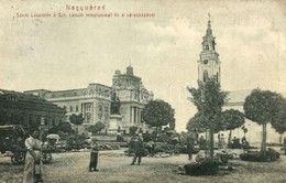 T2/T3 Nagyvarad, Oradea; Szent Laszlo Ter Es Templom, Varoshaza, Piac / Square, Church, Town Hall, Market (fl) - Zonder Classificatie