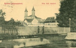 T2 Szamosujvar, Gherla; Romai Katolikus Templom, Hid. W. L. 1882. / Church, Bridge - Zonder Classificatie