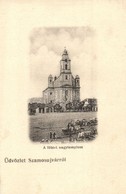 ** T2 Szamosujvar, Gherla; F? Ter, Oermeny Katolikus Templom, Piac, Uezlet. Todoran Endre Kiadasa / Main Square, Armenia - Zonder Classificatie