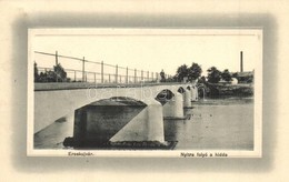 T2 Ersekujvar, Nove Zamky; Nyitra Folyo, Hid. W. L. Bp. 436. / Nitra River, Bridge - Ohne Zuordnung