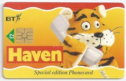 GB.- PhoneCard BT. HAVEN. Special Edition Phonecard. Expiry Date 31/03/2000. Leeuw. Lion. - BT Werbezwecke