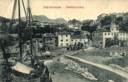 T3 Herceg Novi, Castelnuovo; Quay, Street View, Houses. W. L. Bp. 4715. Carlo Uva (EB) - Sin Clasificación