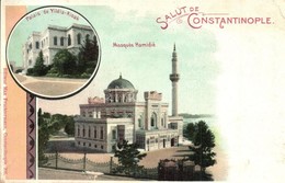 T2/T3 Constantinople, Istanbul; Palais De Yildiz, Kiosk, Mosquee Hamidie / Yildiz Palace, Hamidiye Mosque. Max Fruchterm - Unclassified