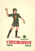 ** T1 1920-1940 Csillaghegy. Cserkesztabor M?veszlap / Hungarian Scout Camp Art Postcard - Non Classificati