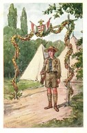 ** T2 ?rsegen. Rigler Jozsef Ede Cserkesz M?veszlap 8002. / Hungarian Scout Art Postcard - Unclassified