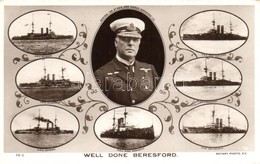 ** T1/T2 Well Done Beresford; British Navy; HMS Bulwark, HMS Venerable, HMS London, HMS New Zealand, HMS Hindustan, HMS  - Non Classificati