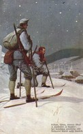 T2/T3 A Szent Istvan Tarsulat Haborus Kepeskartyainak Karacsonyi Sorozata / WWI Hungarian Military Christmas Art Postcar - Non Classificati