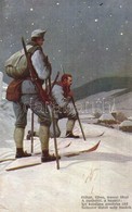 T2/T3 A Szent Istvan Tarsulat Haborus Kepeskartyainak Karacsonyi Sorozata / WWI Hungarian Military Christmas Art Postcar - Sin Clasificación