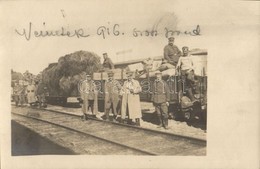 * T2 1916 Nemet Katonak Az Orosz Fronton, Tabori Vonat, G?zmozdony / Lokomotiv-Feldbahn. Verlag Der K.u.k. Feldbuchhandl - Non Classificati