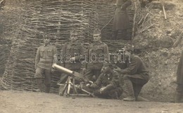 T2/T3 1916 Osztrak-magyar Katonak Gepfegyver Telepites Koezben / WWI Austro-Hungarian K.u.K. Soldiers With Machine Gun.  - Unclassified