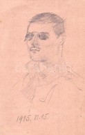 * T2/T3 1915 Tabori Postai Levelez?lap. Sajat Kezzel Rajzolt / WWI Hungarian Hand-drawn Military Art Postcard - Ohne Zuordnung
