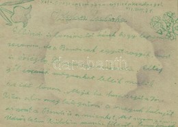 T2/T3 1943 Tabori Postai Levelez?lap Oroszorszagbol Egy Szep Kedd Reggel / WWII Hungarian Military Field Post From Russi - Unclassified