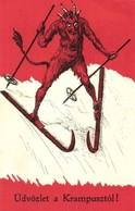 T2/T3 Uedvoezlet A Krampusztol / Skiing Krampus. C.H.W. VIII/2. 2505-12.  (EK) - Non Classificati