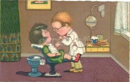 T2 Italian Art Postcard, Children, Dentist, Humour, Amag 0272. - Sin Clasificación