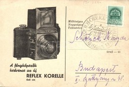 T2/T3 1941 Reflex-Korelle Fenykepez?gep Reklamlap. Hatoldalon A Kolozsvari Matyas Kiraly Szobor. Orszagos Diak-Fotokiall - Ohne Zuordnung