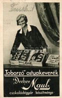 T2/T3 Toborzo Ostyakeverek. Dreher Mauls Csokoladegyar Reklamlapja / Hungarian Chocolate Wafer Advertisement (EK) - Non Classificati