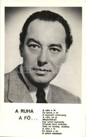 ** 2 Db REGI Magyar Szinesz Motivumlap; Bilicsi Tivadar Es Perenyi Laszlo / 2 Pre-1945 Hungarian Actors Motive Postcard - Ohne Zuordnung