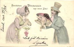 T2/T3 New Year, Couple, Humour, Pig In Mushroom  (EK) - Non Classés