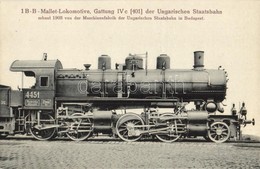 ** T2 1B-B-Mallet-Lokomotive. Gattung IV C (401) Der Ungarische Staatsbahn / Magyar Allamvasutak G?zmozdonya / Hungarian - Non Classés
