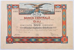 Romania / Kolozsvar 1920. 'Banca Centrala Pentru Industrie Si Comert Societate Pe Actii Cluj (Kolozsvari Koezponti Keres - Unclassified