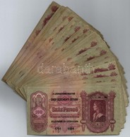 1930. 100P (80x) Koezte 7x Csillagos Sorozatszam Es 5x Feluelbelyegzett T:III Toebb Darab Szep Papirral - Sin Clasificación