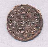 1707K-B Rezpoltura 'II. Rakoczi Ferenc' (2,28g) T:2-,3 Hungary 1707. Poltura 'Francis II Rakoczi' Kremnitz (2,28g) C:VF, - Sin Clasificación