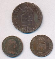 1816O 1/4kr Cu + 1848. 1kr Cu + Ausztria 1781A 1/4kr Cu T:2-,3 Ph. - Sin Clasificación